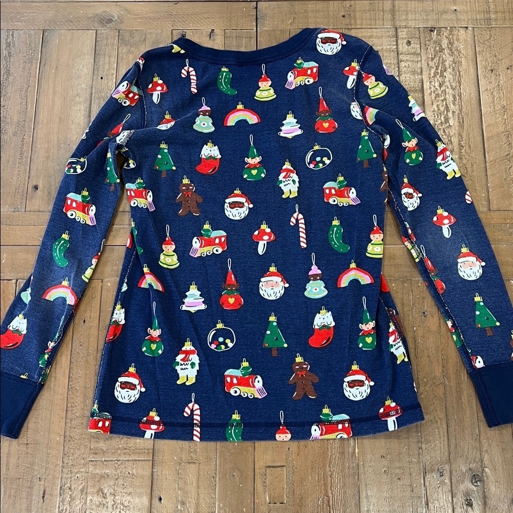 Hanna andersson Christmas ornament adult medium cotton pajama top holiday - Picture 5 of 7